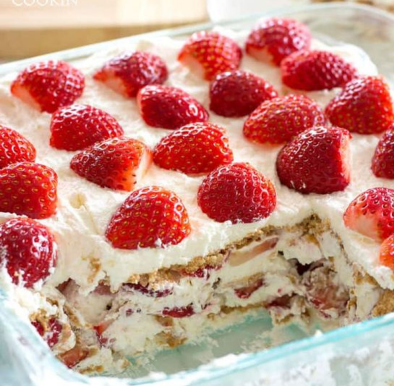 Tiramisu aux fraises.