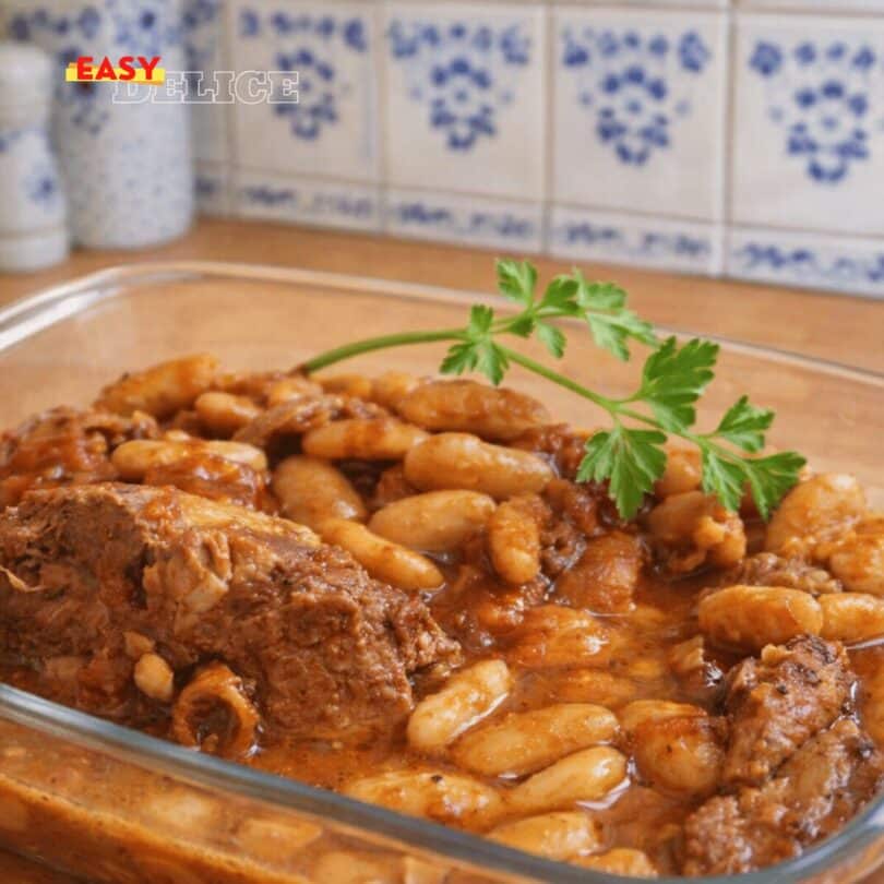  Ragoût d’Agneau aux Haricots à l’Ail