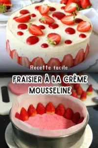 Fraisier à la crème mousseline