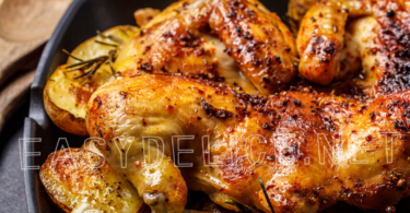 Recette marmiton Poulet Rôti au Citron et Romarin