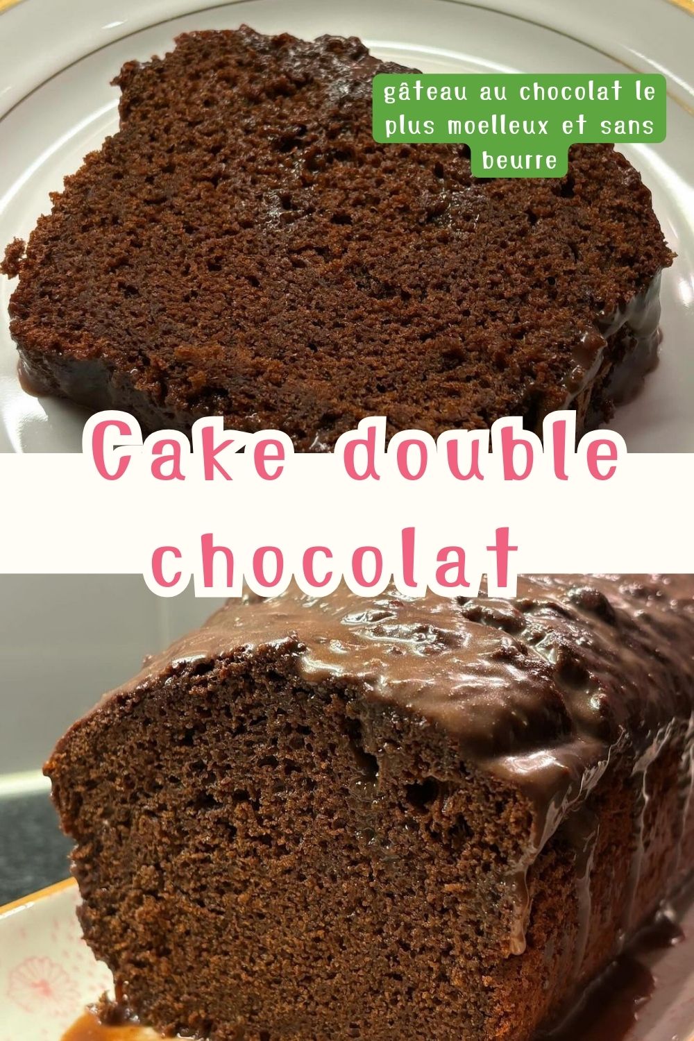 Recette de Cake Double Chocolat 🍫 