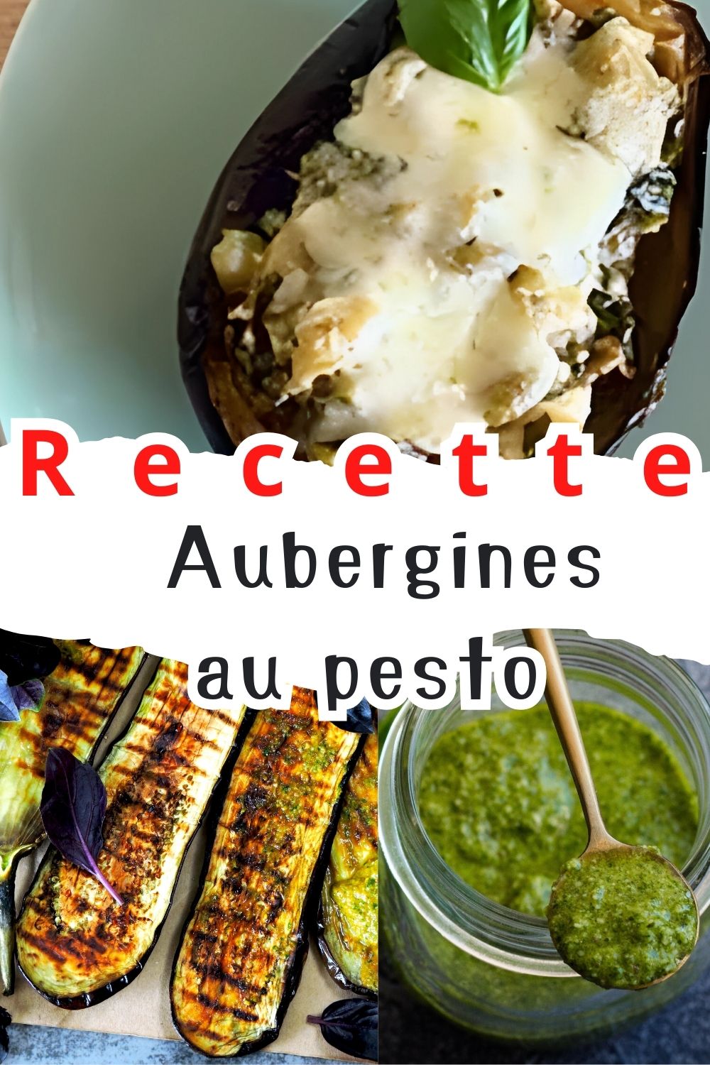 Aubergines au pesto