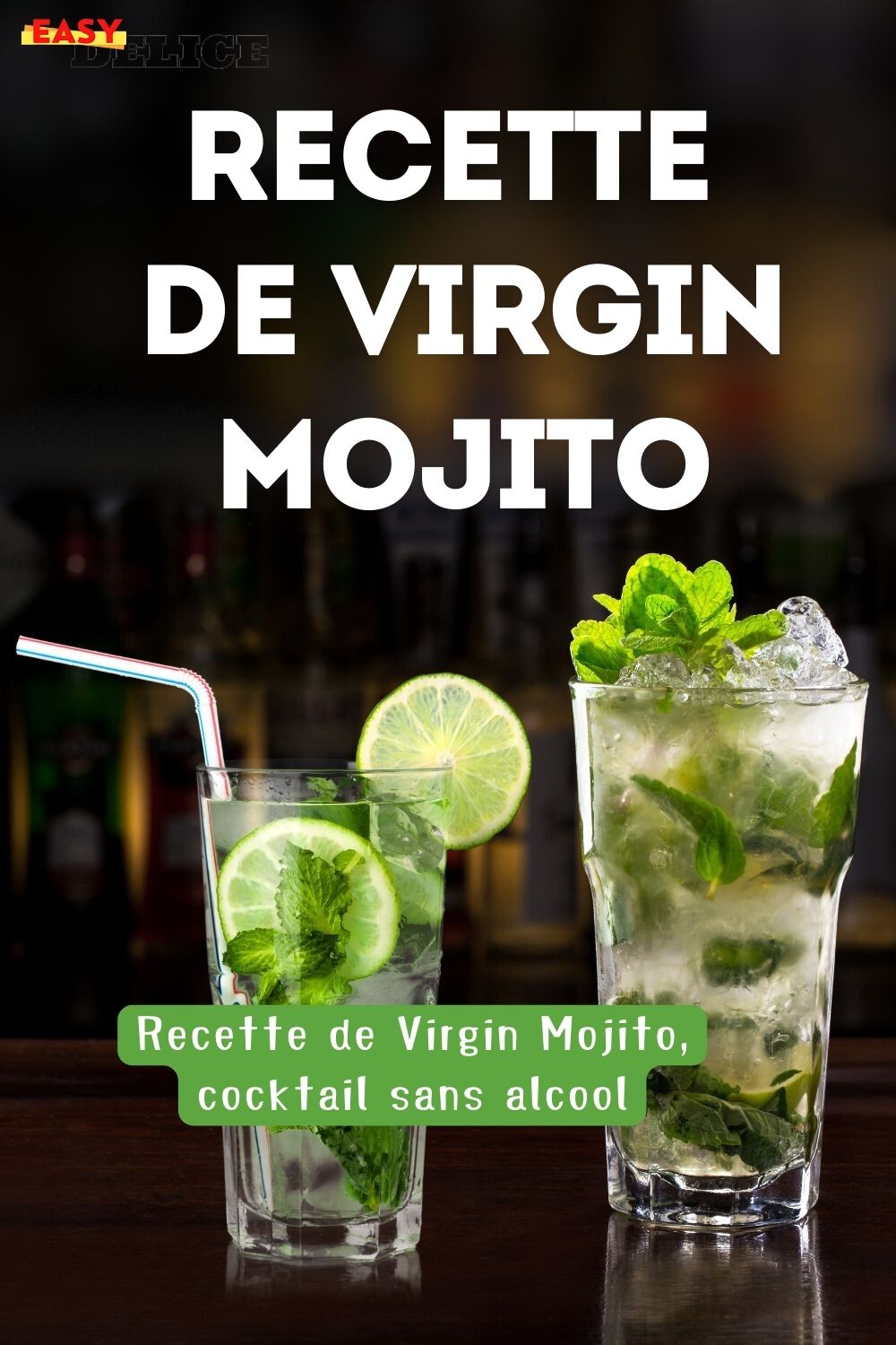 Recette de Virgin Mojito, cocktail sans alcool