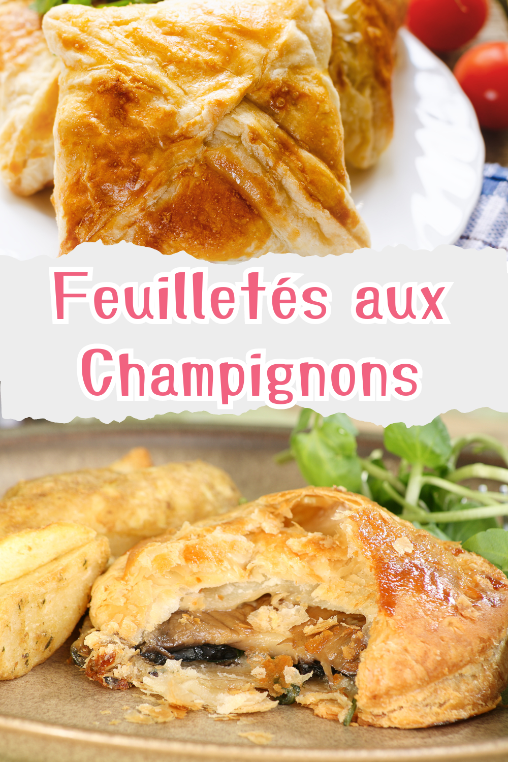 recette marmiton Feuilleté aux Champignons