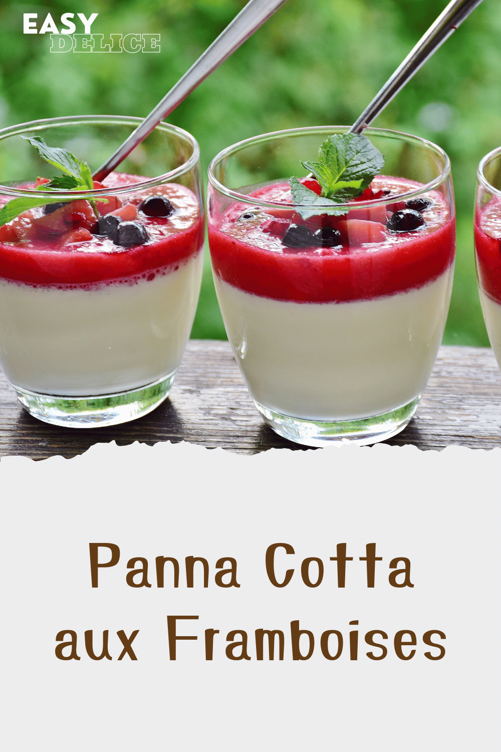 Panna Cotta aux Framboises