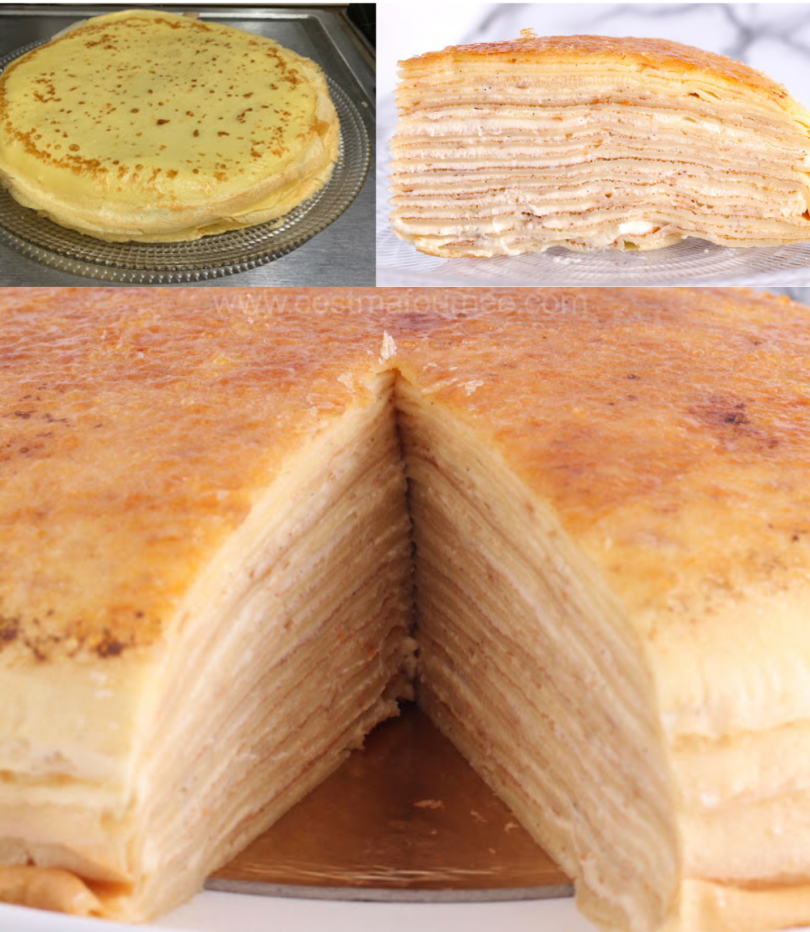 Recette de Gâteau de Crêpes à la Vanille