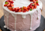 Gâteau sans Cuisson au Yaourt et aux Fraises