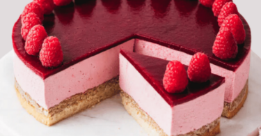 Bavarois Framboise et Chocolat Blanc