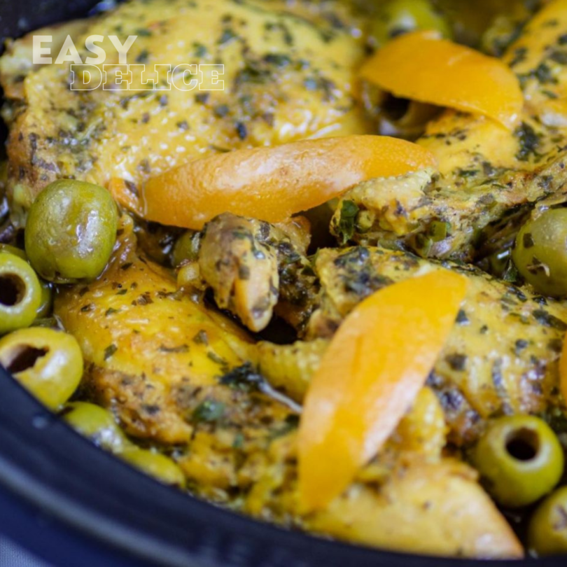 Tajine de Poulet aux Olives et Citron