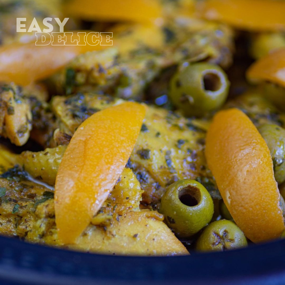 Tajine de Poulet aux Olives et Citron