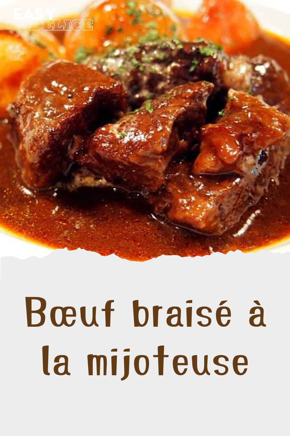 Bœuf braisé à la mijoteuse