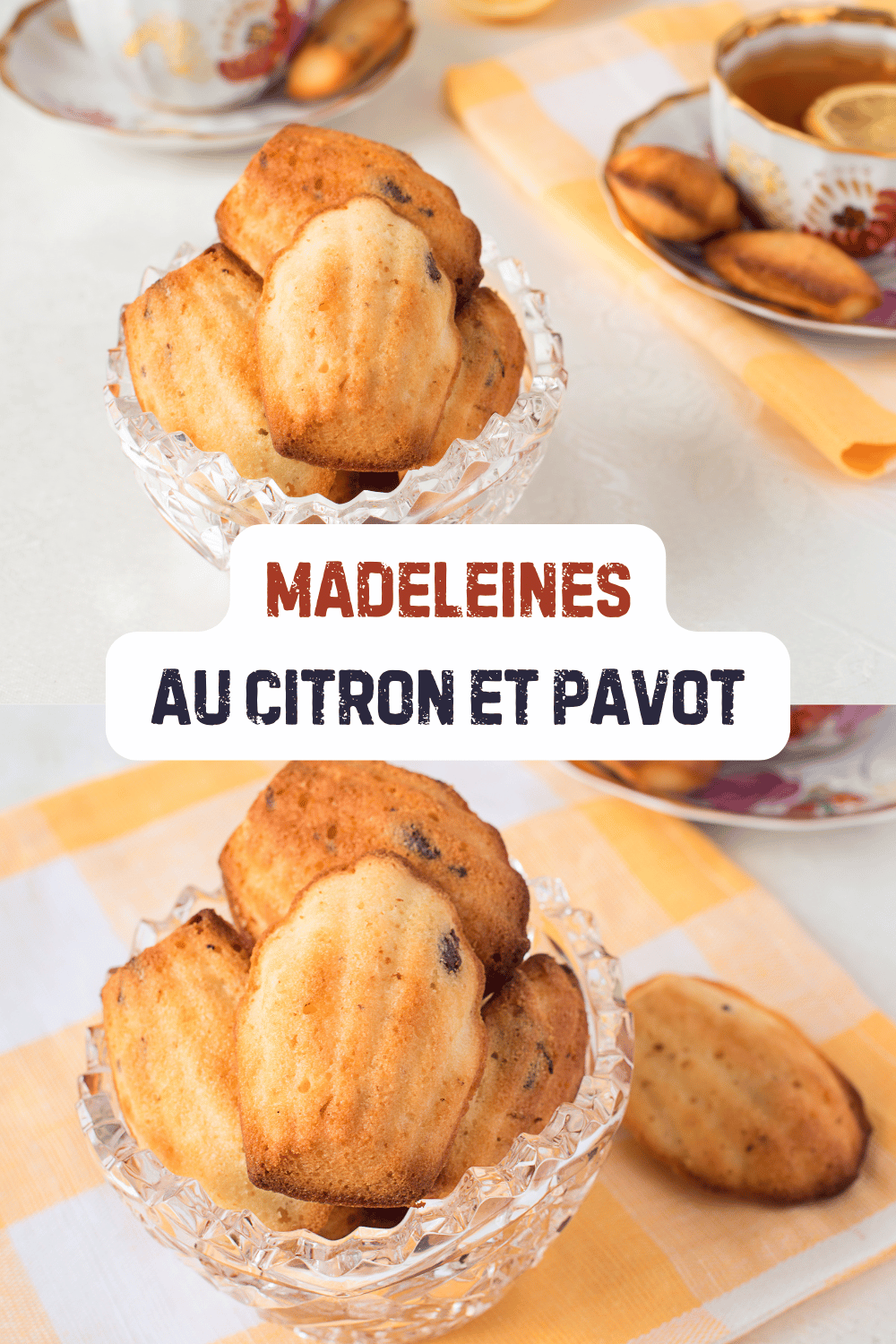 Madeleines au Citron et Pavot (Avec Belle Bosse)