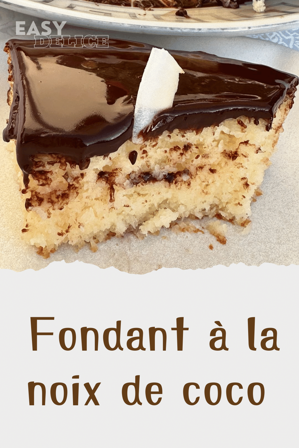 Fondant à la noix de coco 