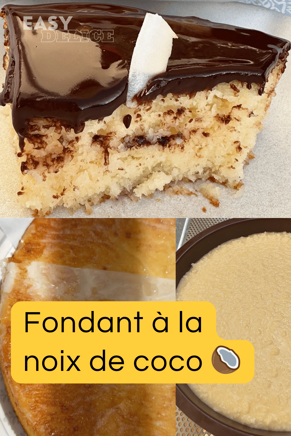 Fondant à la noix de coco 