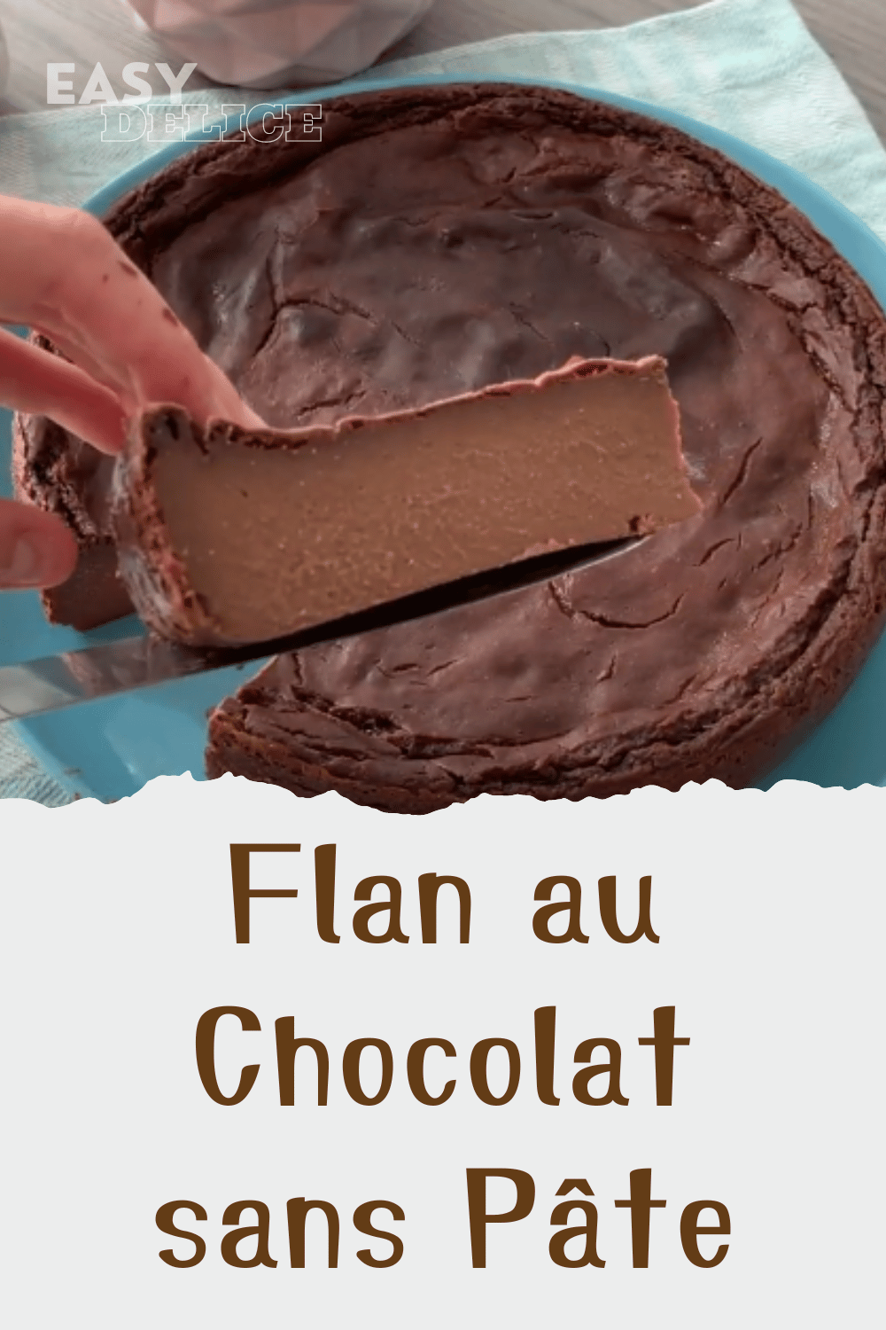 Flan au Chocolat sans Pâte