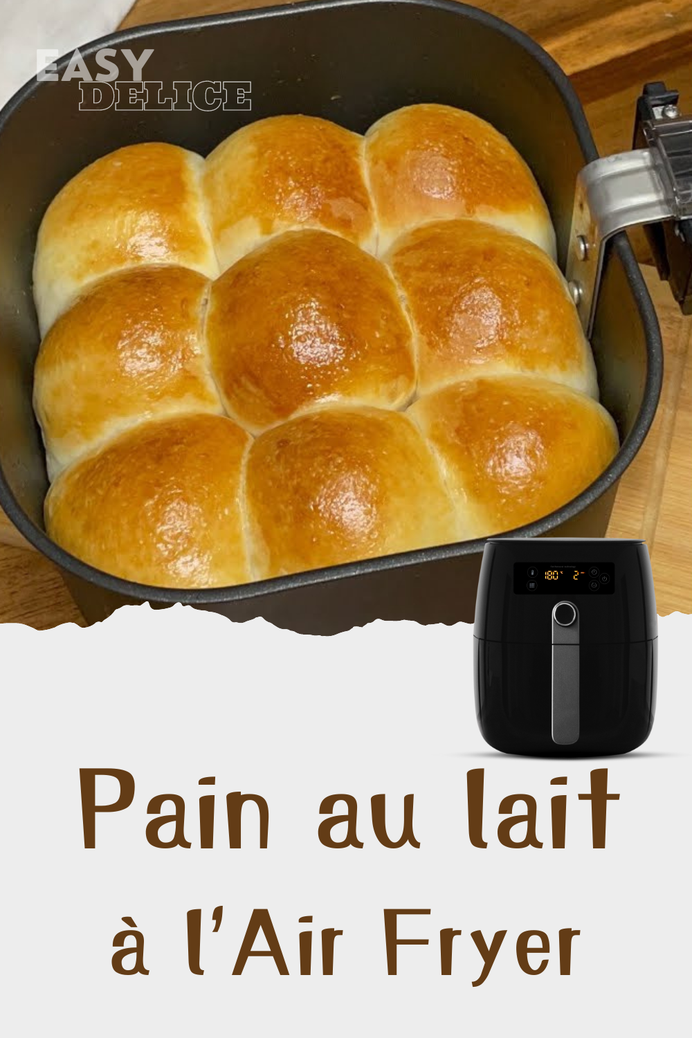 Pain au lait japonais au Air Fryer