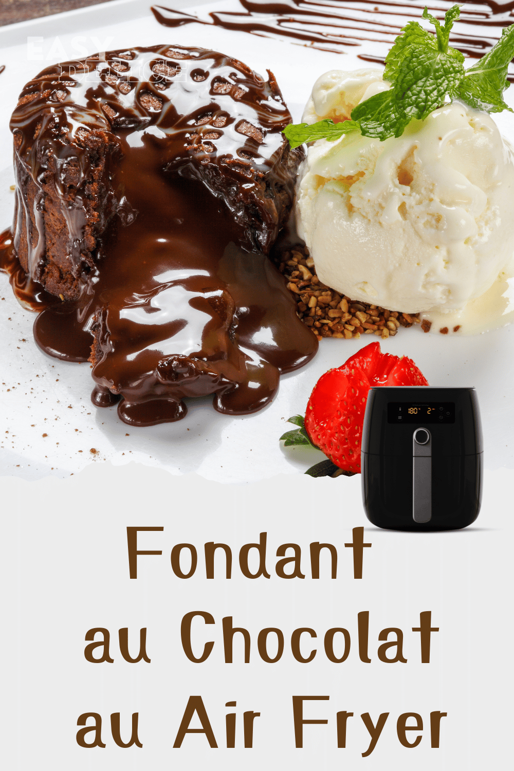 Fondant au Chocolat Parfait au Air Fryer 