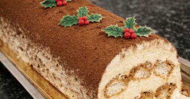 Bûche de Noël Façon Tiramisu
