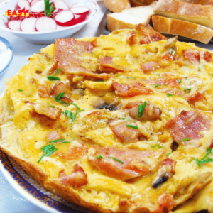 Omelette aux Lardons à l'Air Fryer