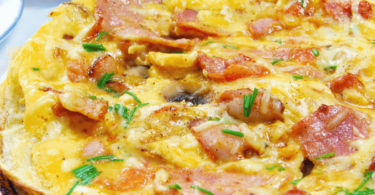 Omelette aux Lardons à l'Air Fryer