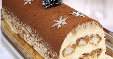 Bûche de Noël façon tiramisu