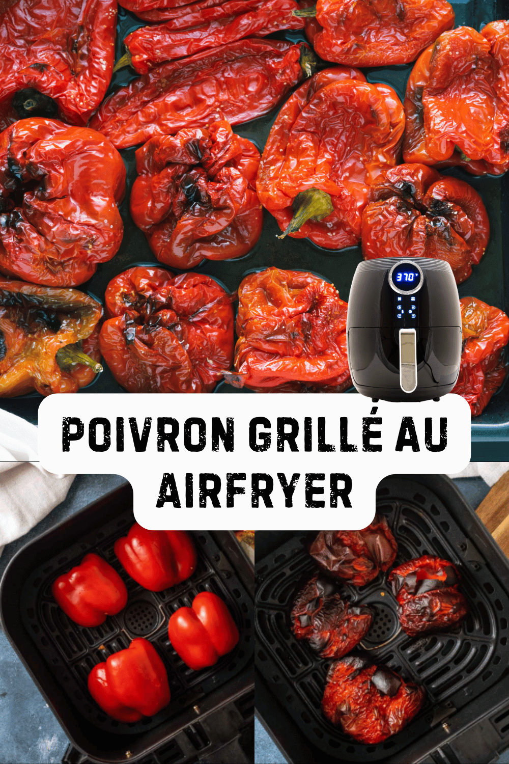 Poivron Grillé au Airfryer