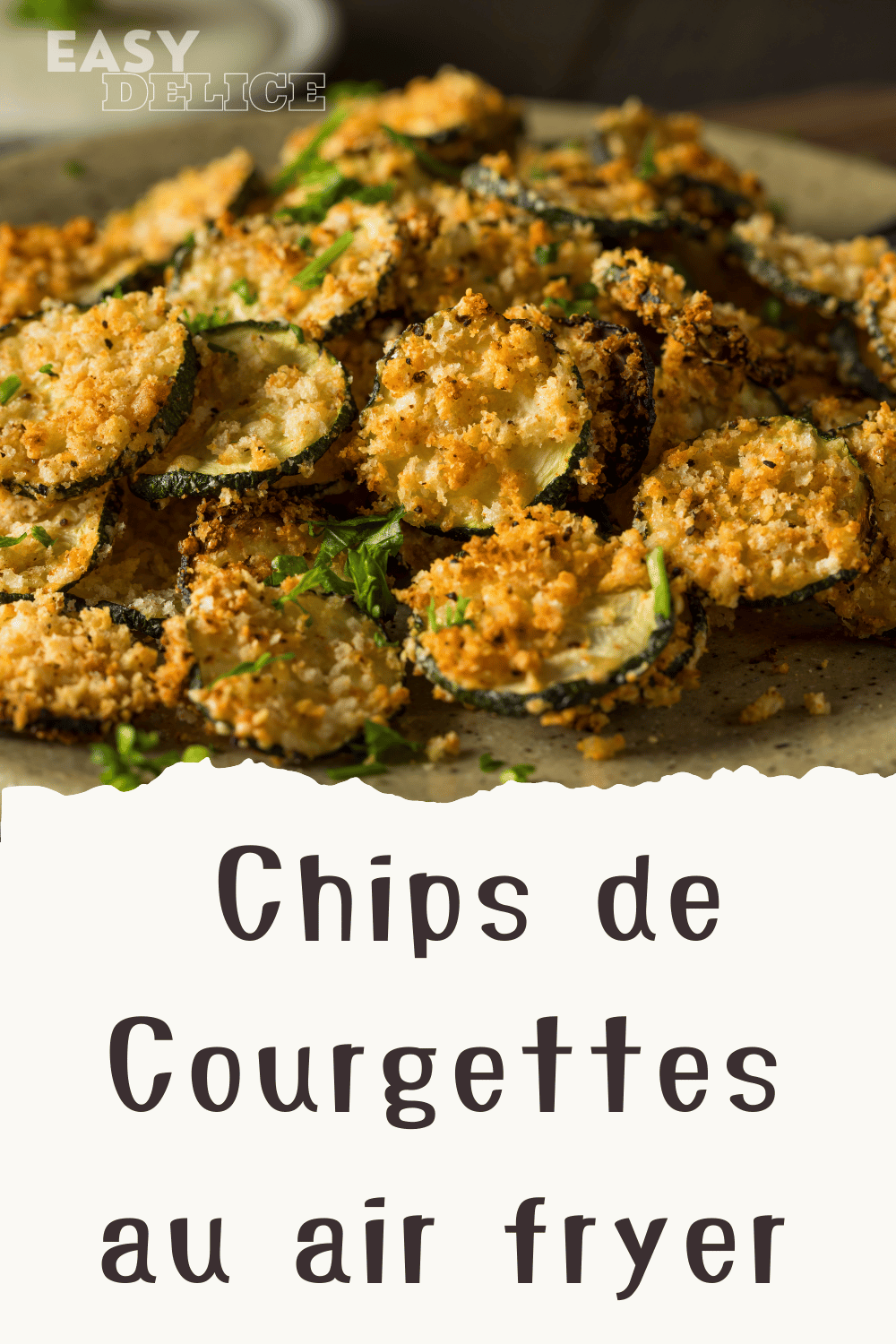 Chips de Courgettes au air fryer