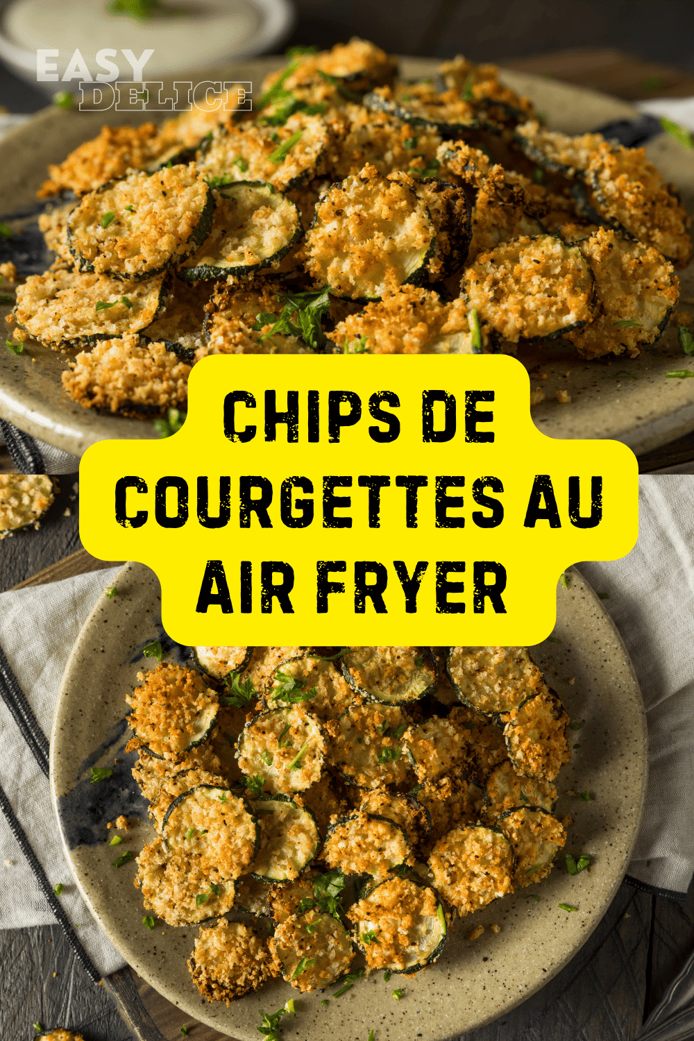 Chips de Courgettes au air fryer