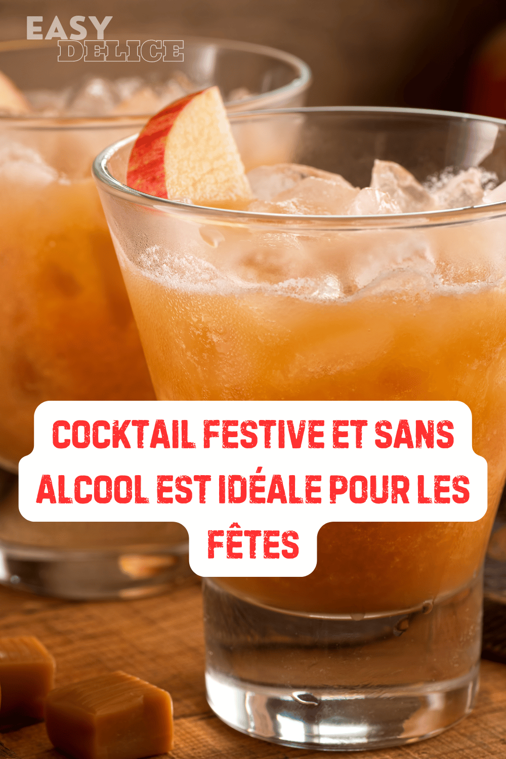 cocktail festive et sans alcool est idéale pour les fêtes