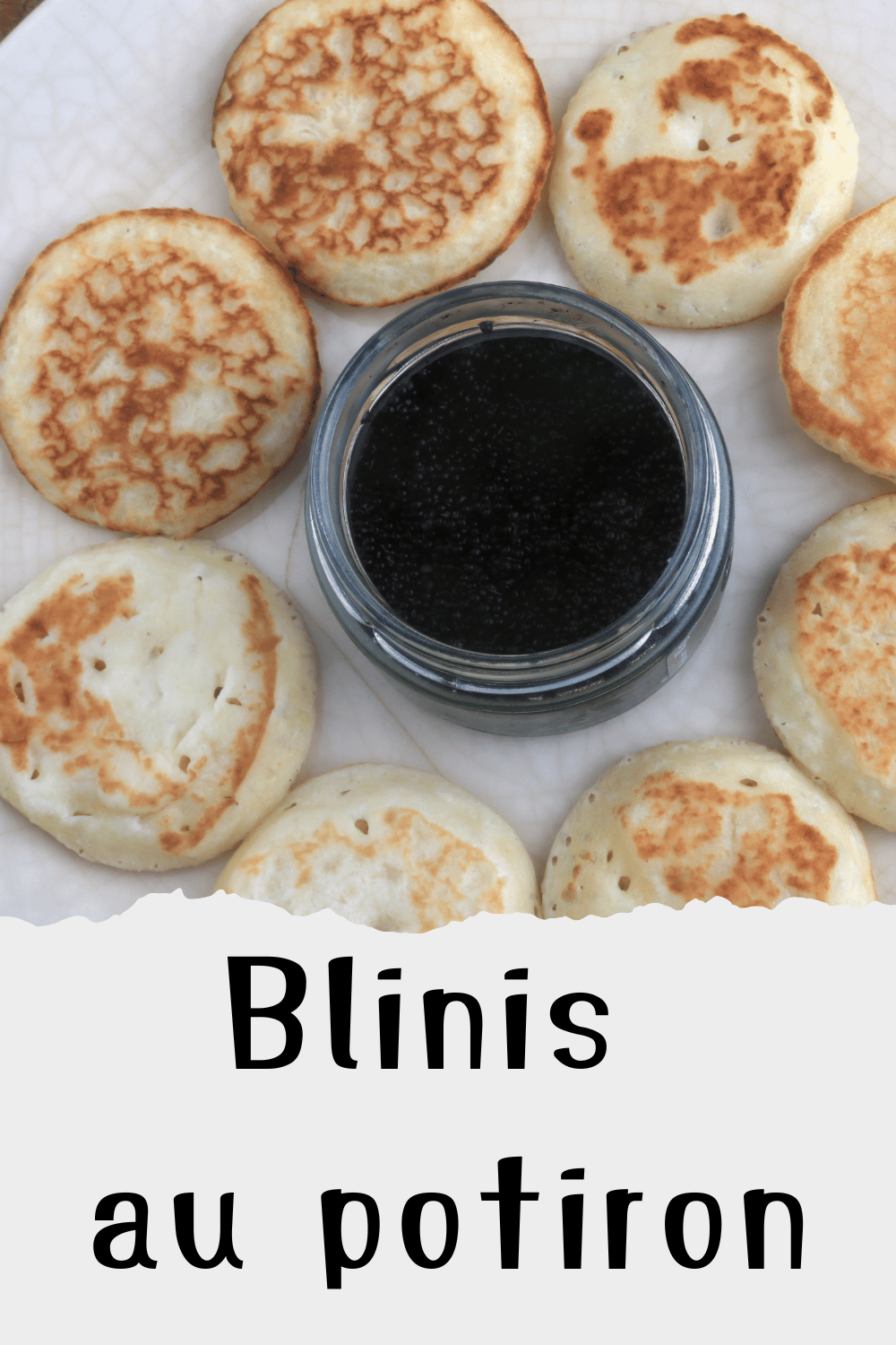 Blinis au potiron et lait fermenté