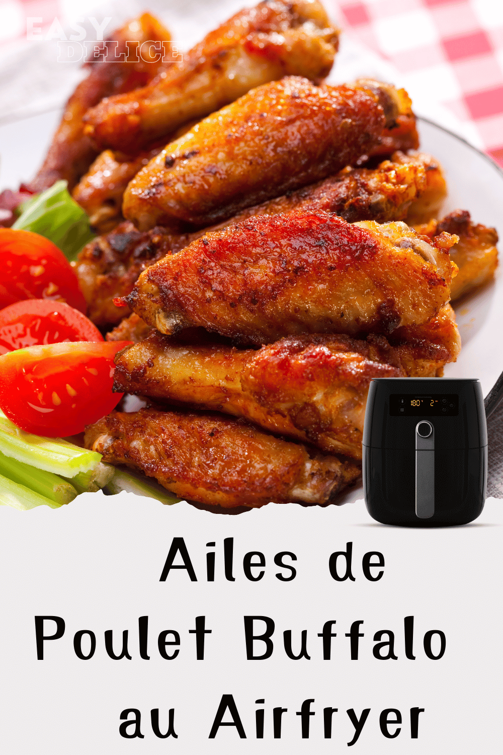 Ailes de Poulet Buffalo à l'Air Fryer