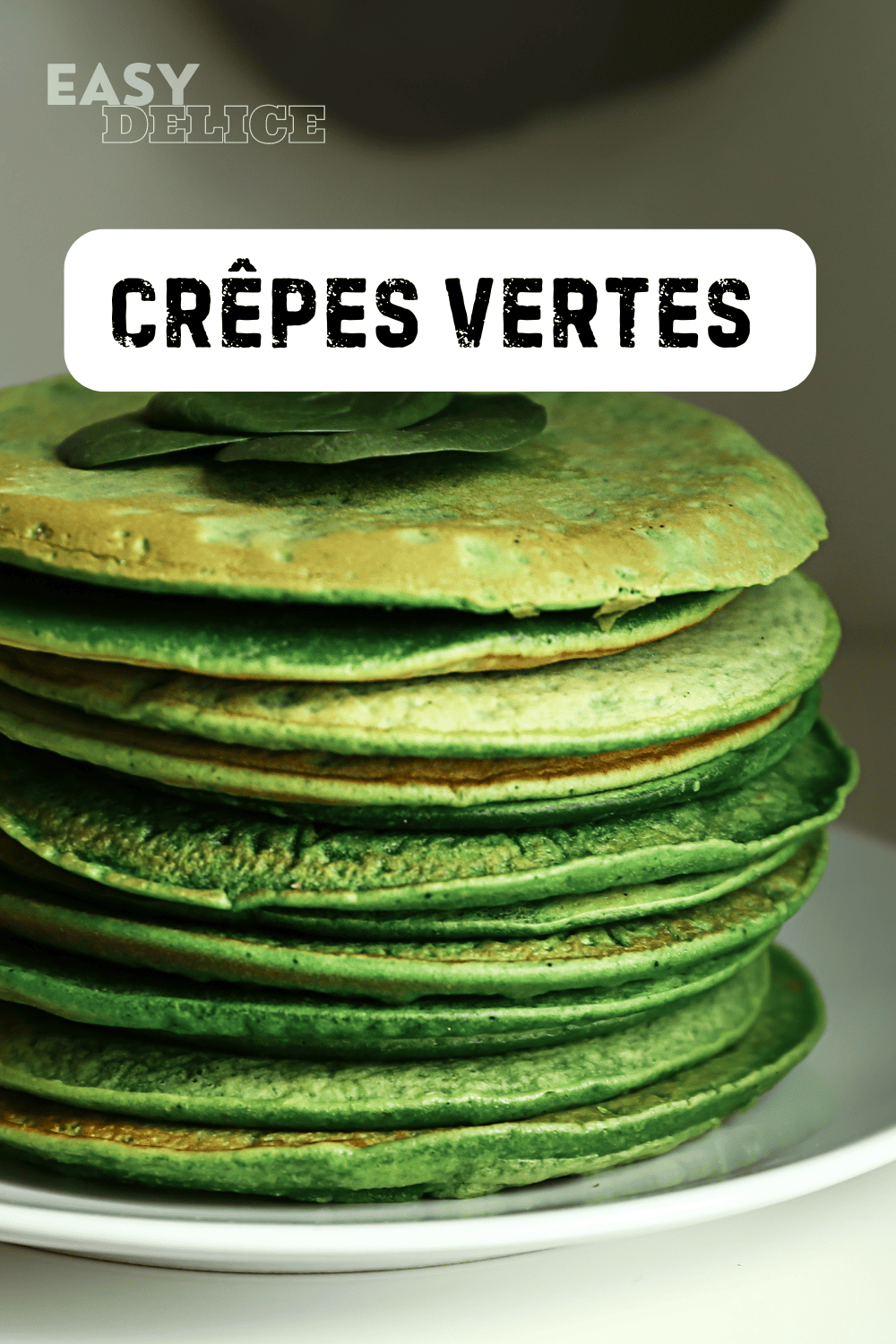 Crêpes Vertes Jambon, Œuf et Fromage