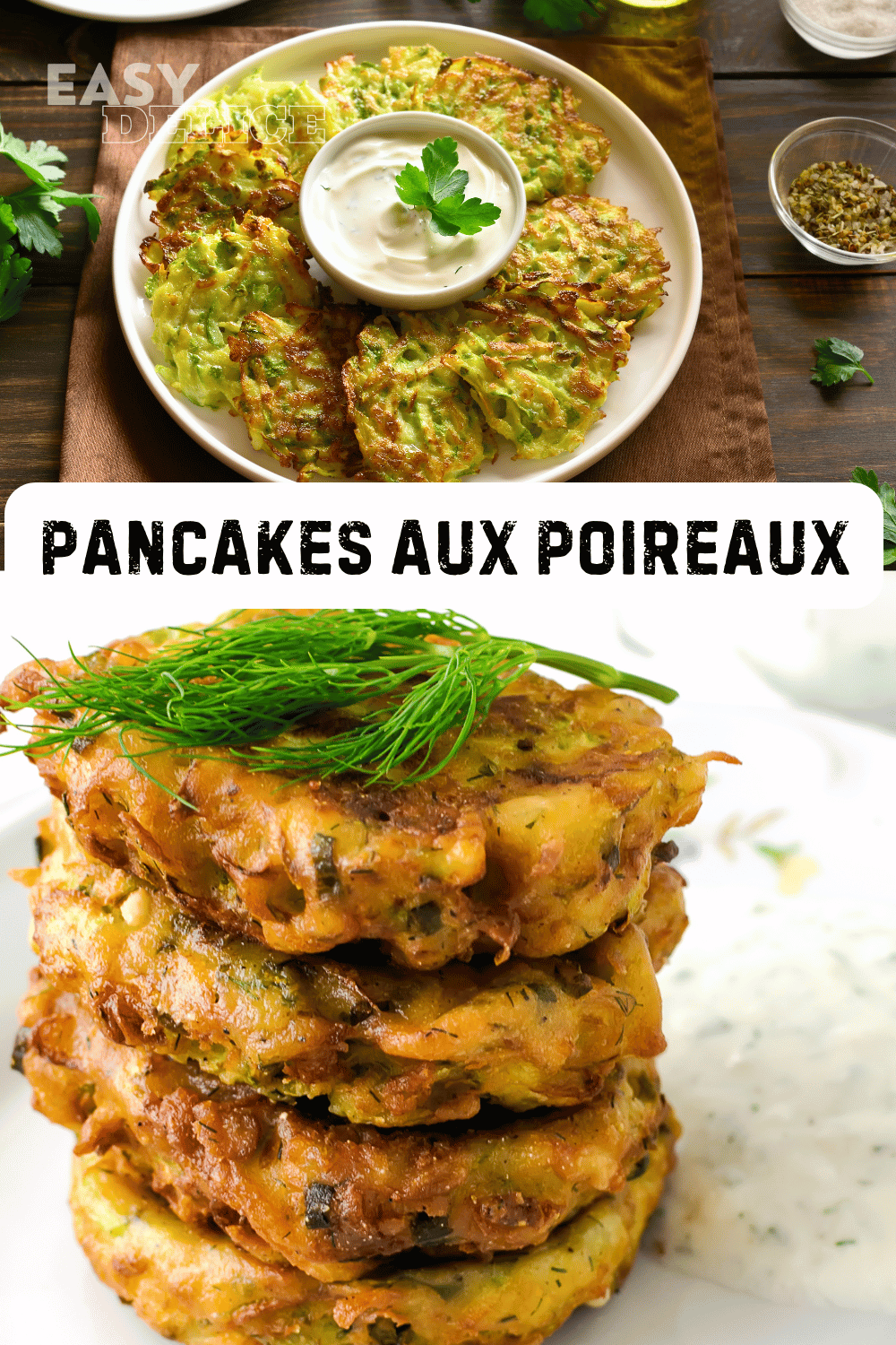 Pancakes aux Poireaux