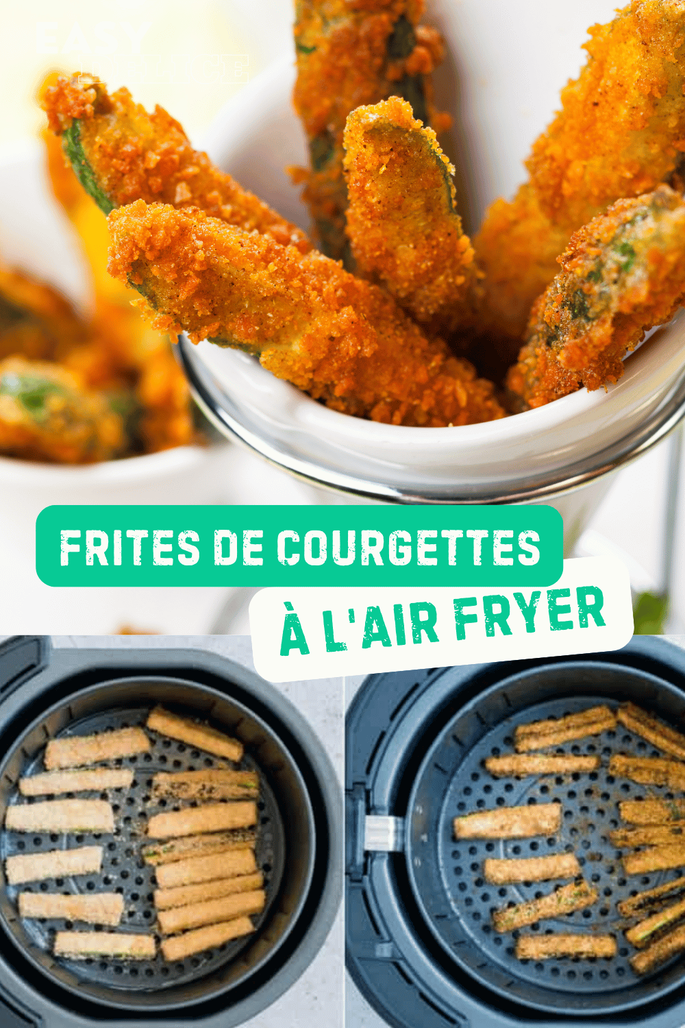 Frites de Courgettes à l'Air Fryer