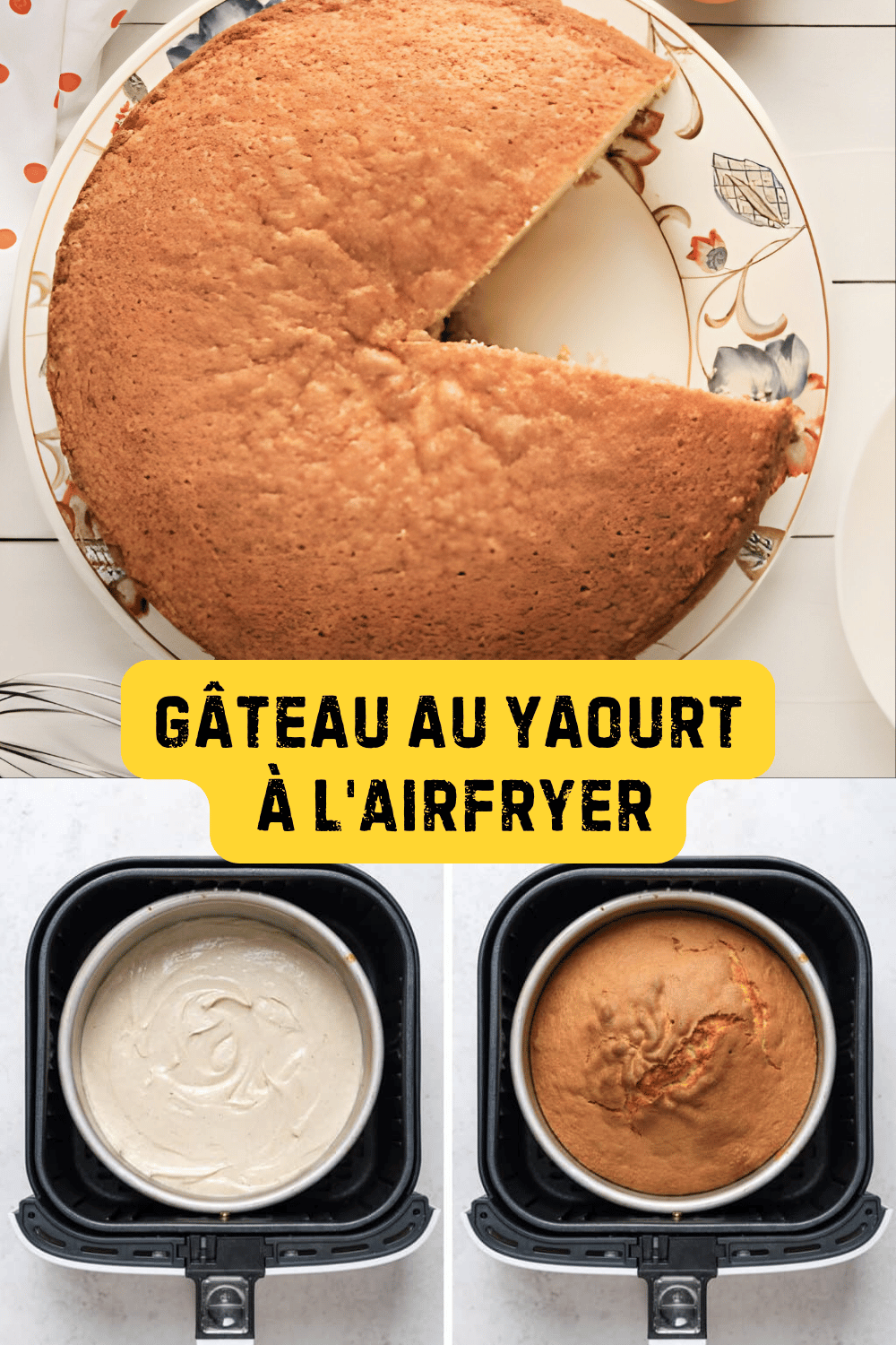 Recette de Gâteau au Yaourt à l'Air Fryer