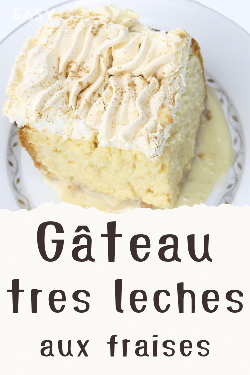 Gâteau aux Fraises et Tres Leches