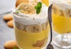 Dessert à la Banane avec Gaufrettes