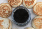 Blinis au potiron et lait fermenté