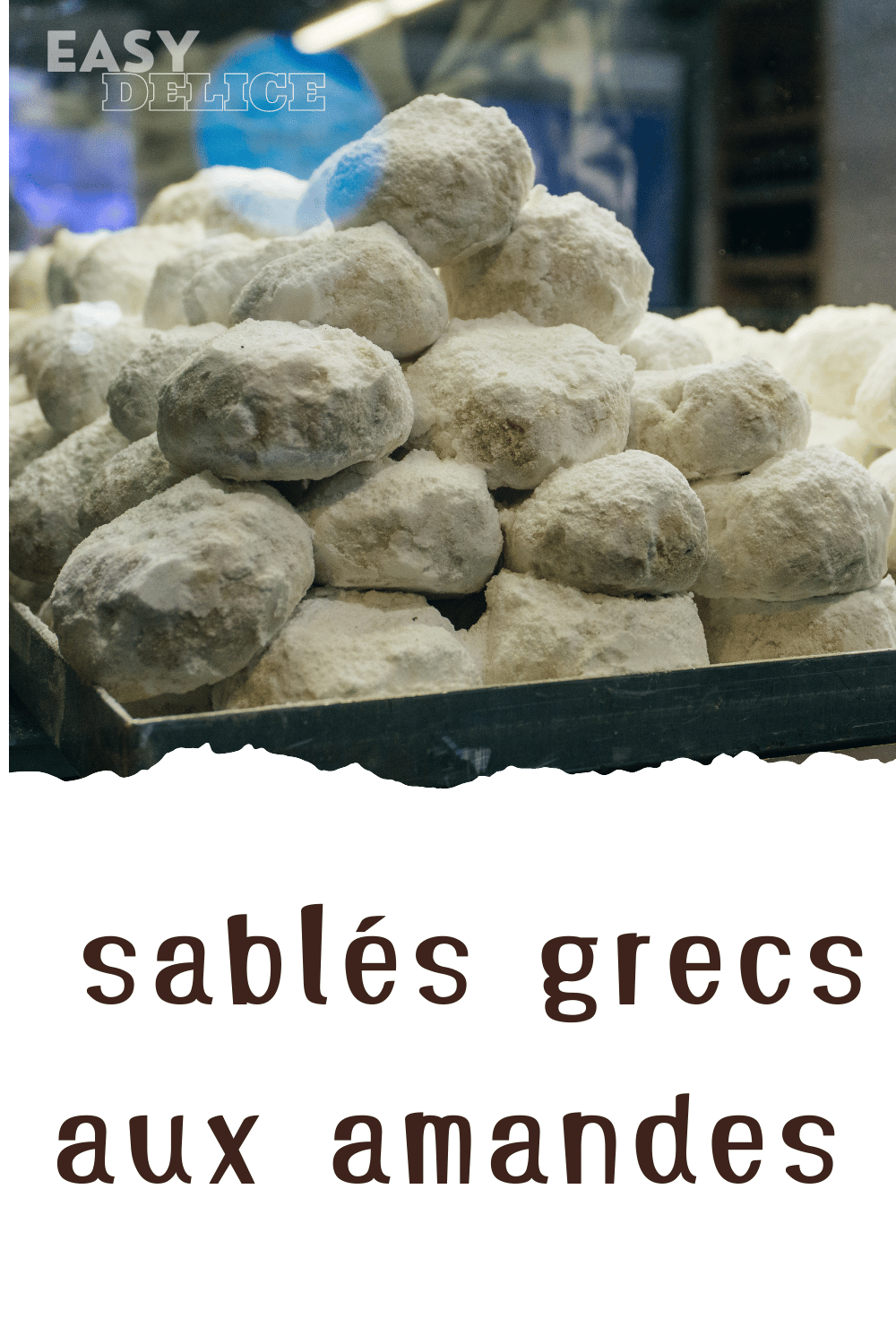 Kourabiedes (sablés grecs aux amandes pour Noël)
