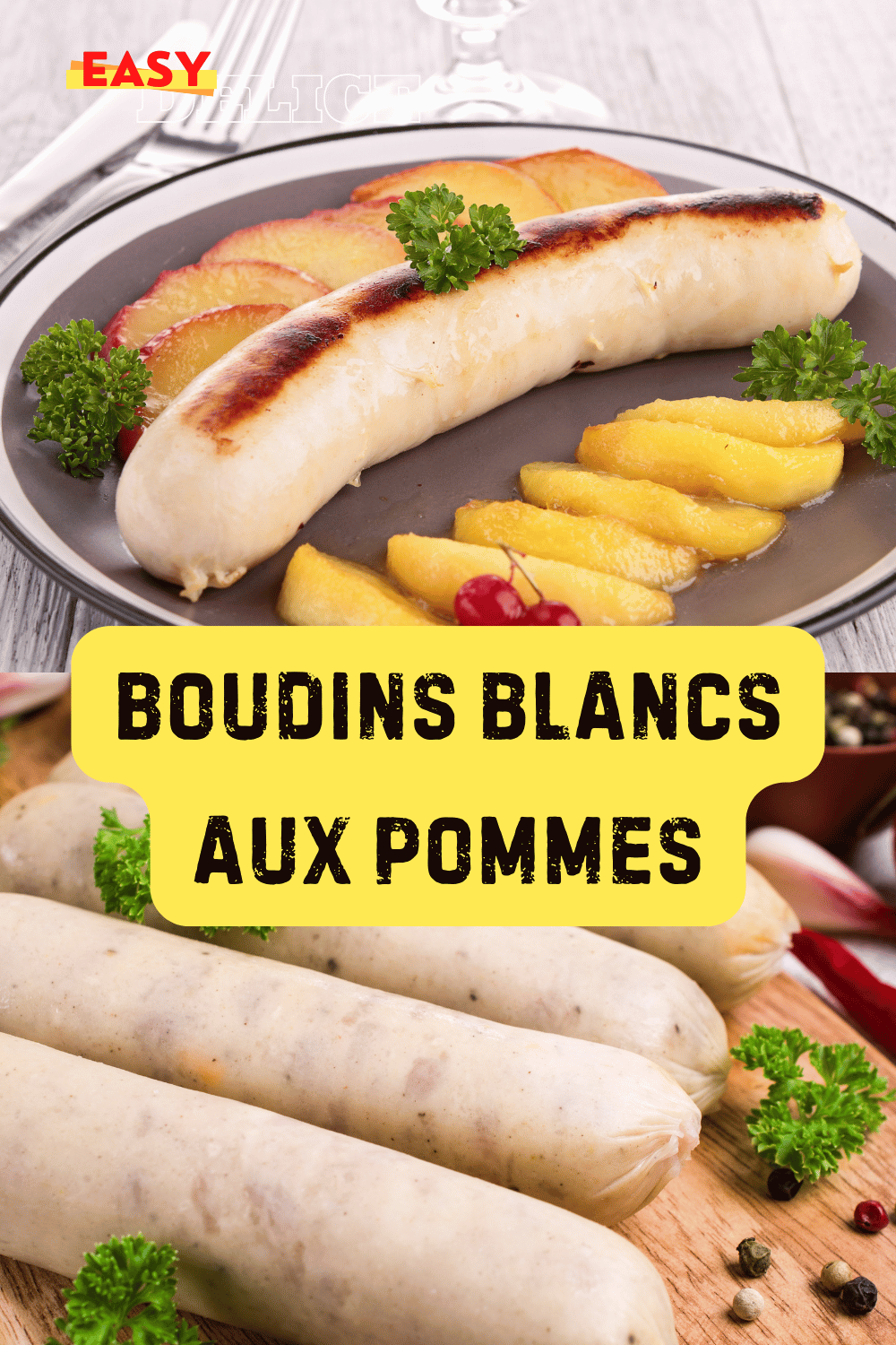 Boudins blancs aux pommes