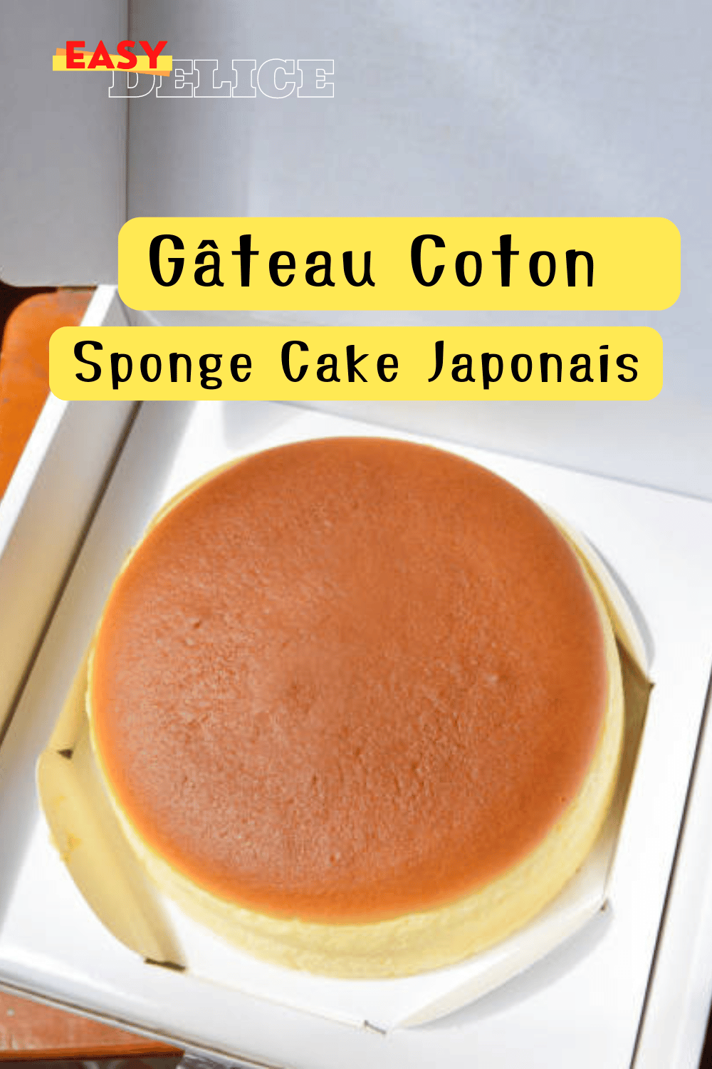 Recette de Gâteau Coton ou Sponge Cake Japonais
