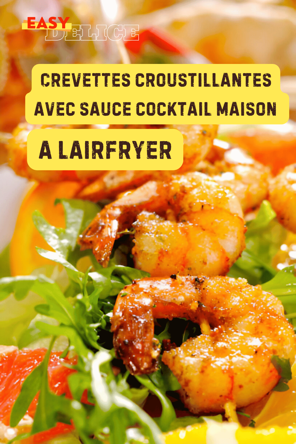 Crevettes croustillantes avec sauce cocktail maison a lairfryer