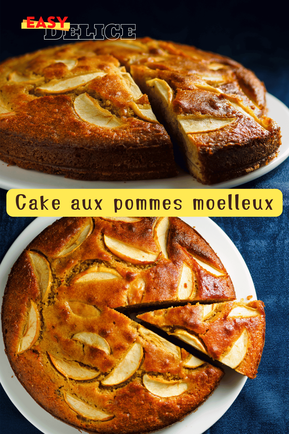 Cake aux pommes moelleux