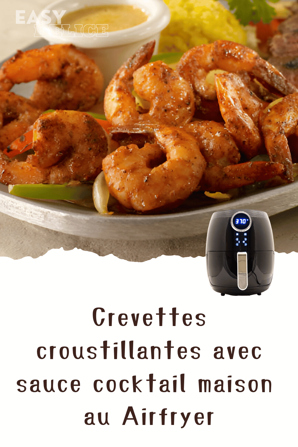 Crevettes croustillantes avec sauce cocktail maison a lairfryer