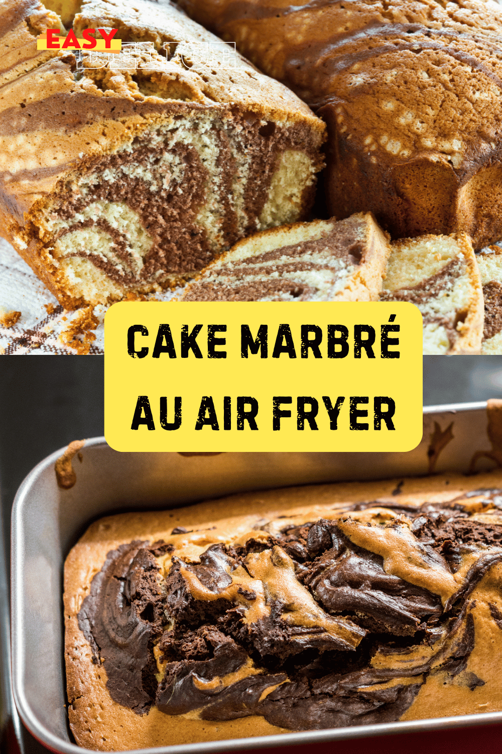 Cake Marbré au Air Fryer