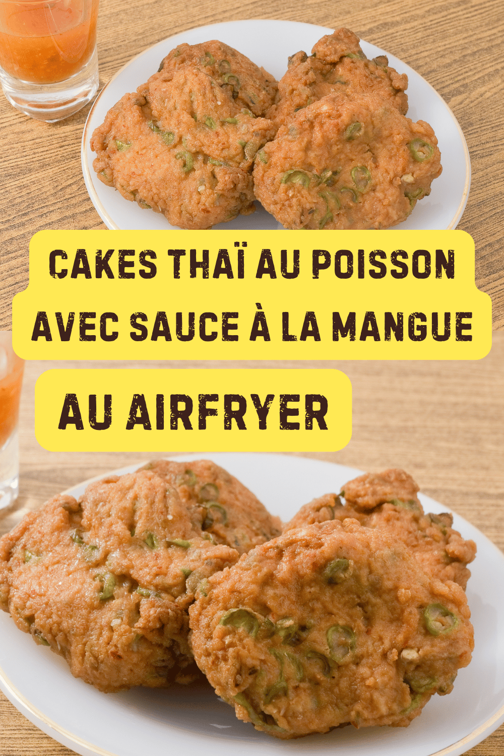 Galettes de poisson thaï avec salsa à la mangue à l’Air Fryer