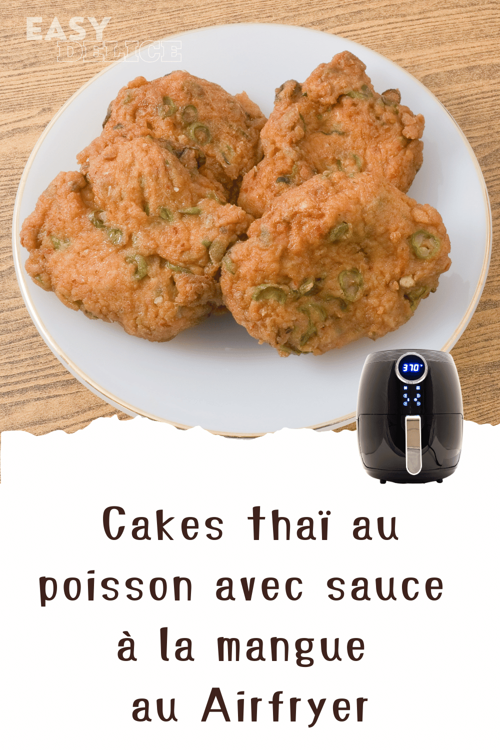 Galettes de poisson thaï avec salsa à la mangue à l’Air Fryer