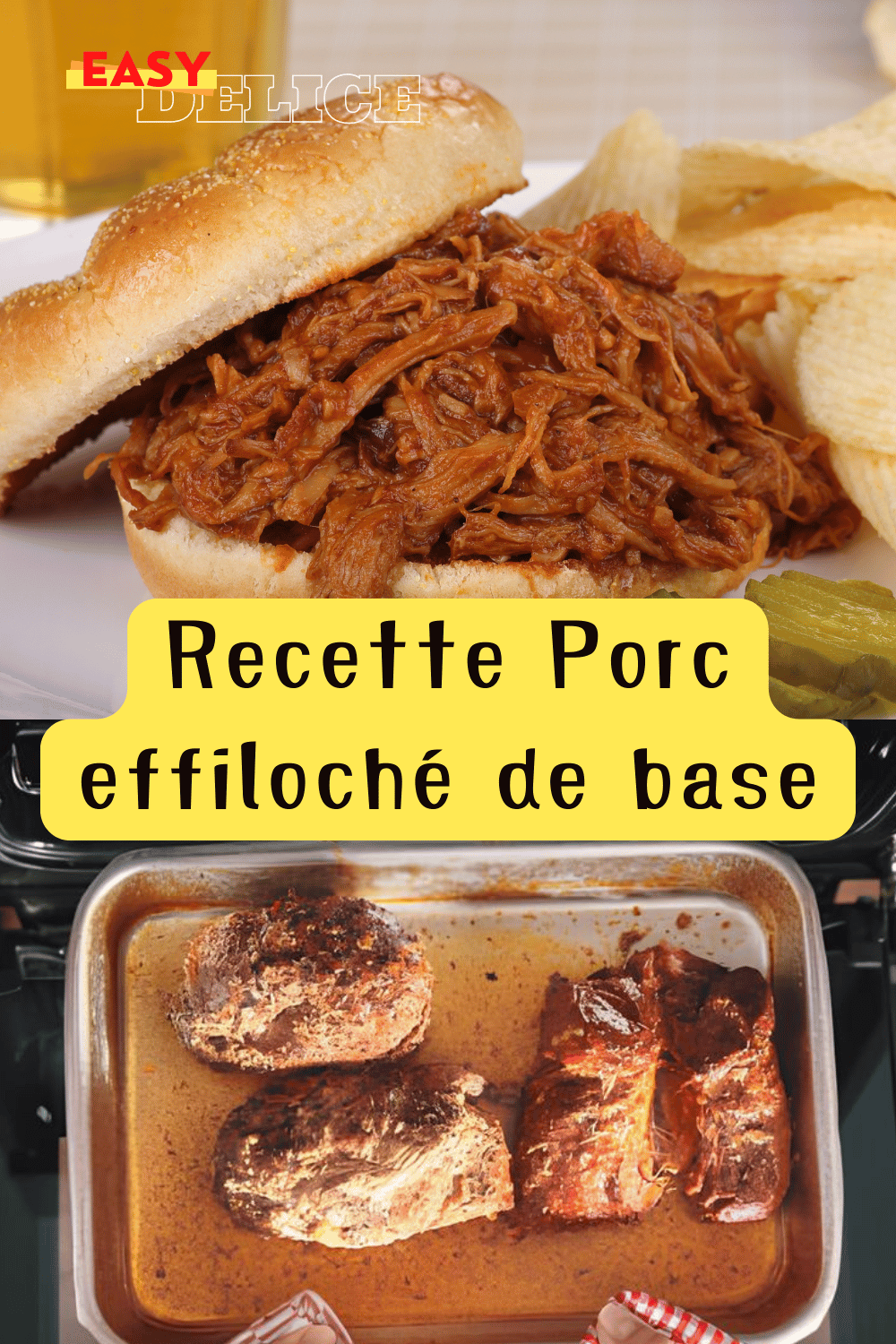 Porc effiloché de base