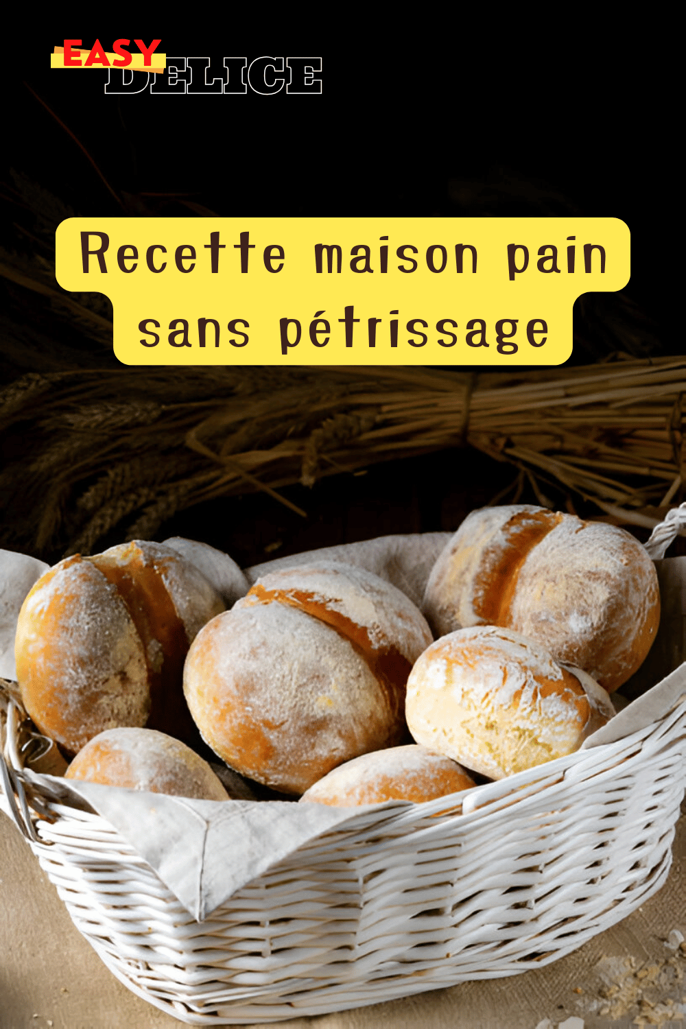 Recette maison pain sans pétrissage