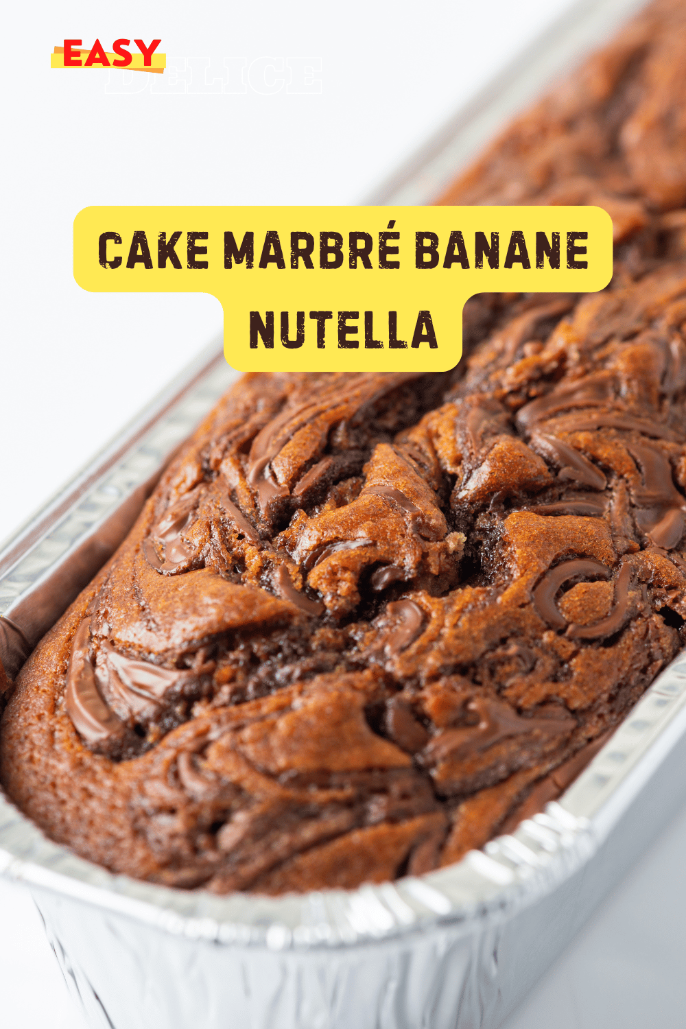 Cake marbré banane Nutella